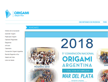 Tablet Screenshot of origamiargentina.org